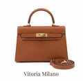 Sac à main Le Milano 22 en microfibre synthétique grainée, fermoir doré — photo 1